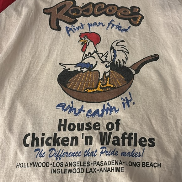 RARE Roscoe’s House Of Chicken ‘n Waffles “ANAHIME” Baseball Shirt - XL 🍗🧇 - Picture 4 of 7